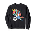 Dabbing Unicorn Argentina Football Sweatshirt - Trendy Graphic Men Women - T-Shirt, Sweatshirt, Hoodie