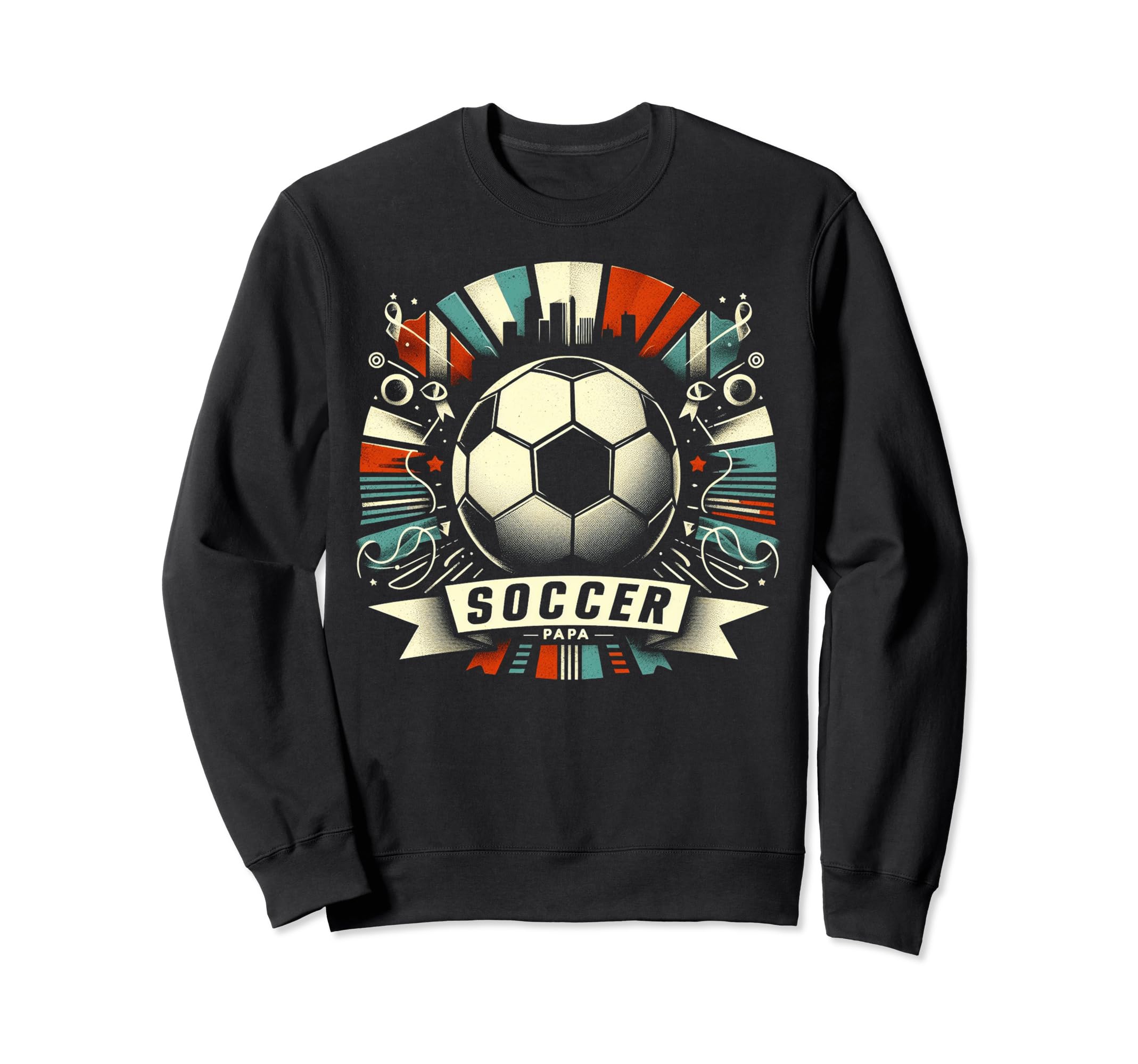 Soccer Papa Family Matching Dad Sweatshirt - Trendy Graphic Men Women - T-Shirt, Sweatshirt, Hoodie
