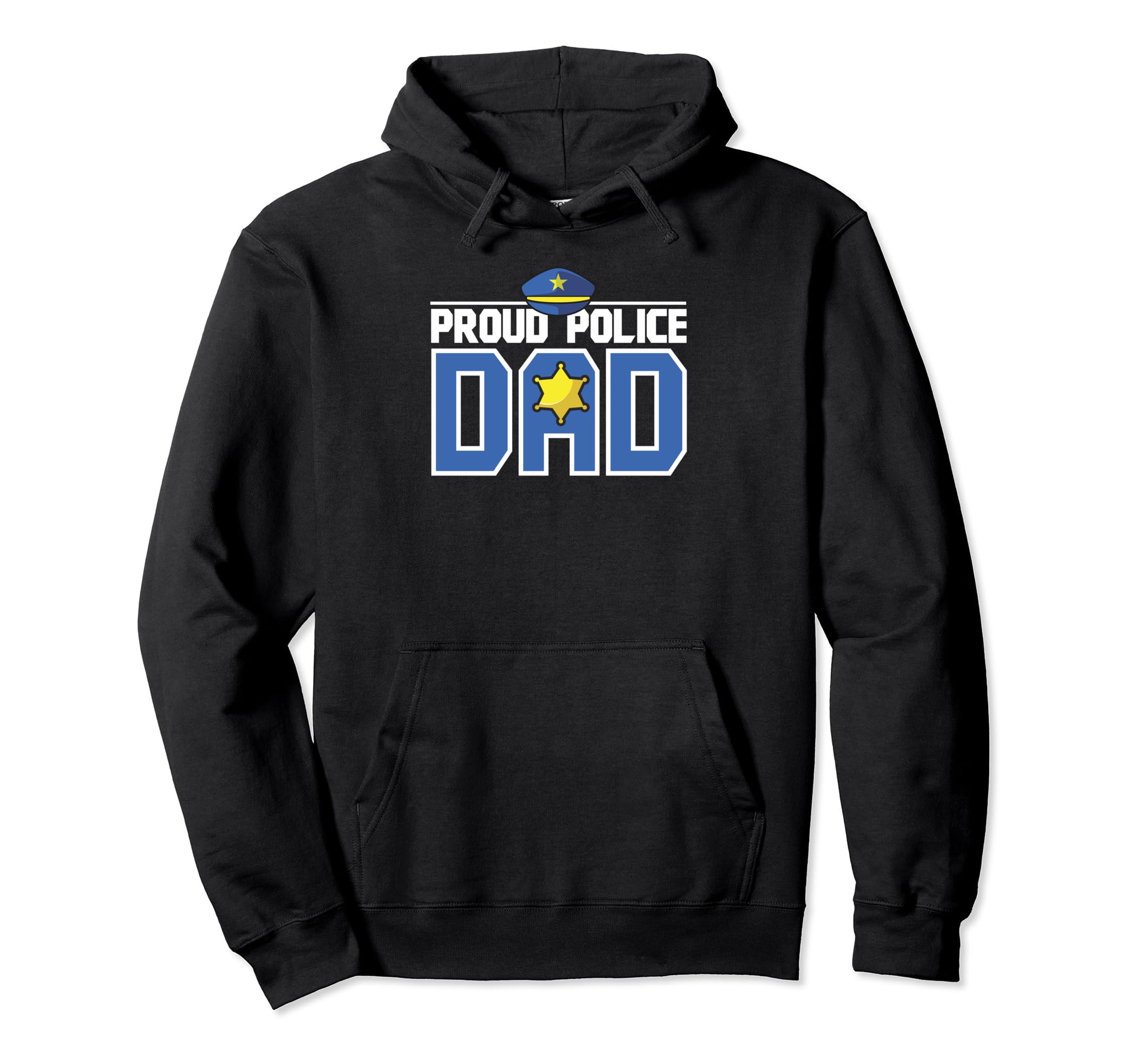 Proud Police Dad Fathers Day Designer Hoodie - Graphic Print Unisex - T-Shirt, Sweatshirt, Hoodie
