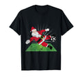 Santa Claus Kicking Soccer Ball T-Shirt - Unique Graphic Men Women - T-Shirt, Sweatshirt, Hoodie