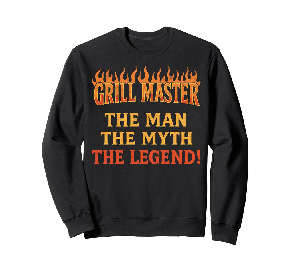 Funny Bbq Dad Grill Master Myth Sweatshirt - Graphic Print for Adults - T-Shirt, Sweatshirt, Hoodie