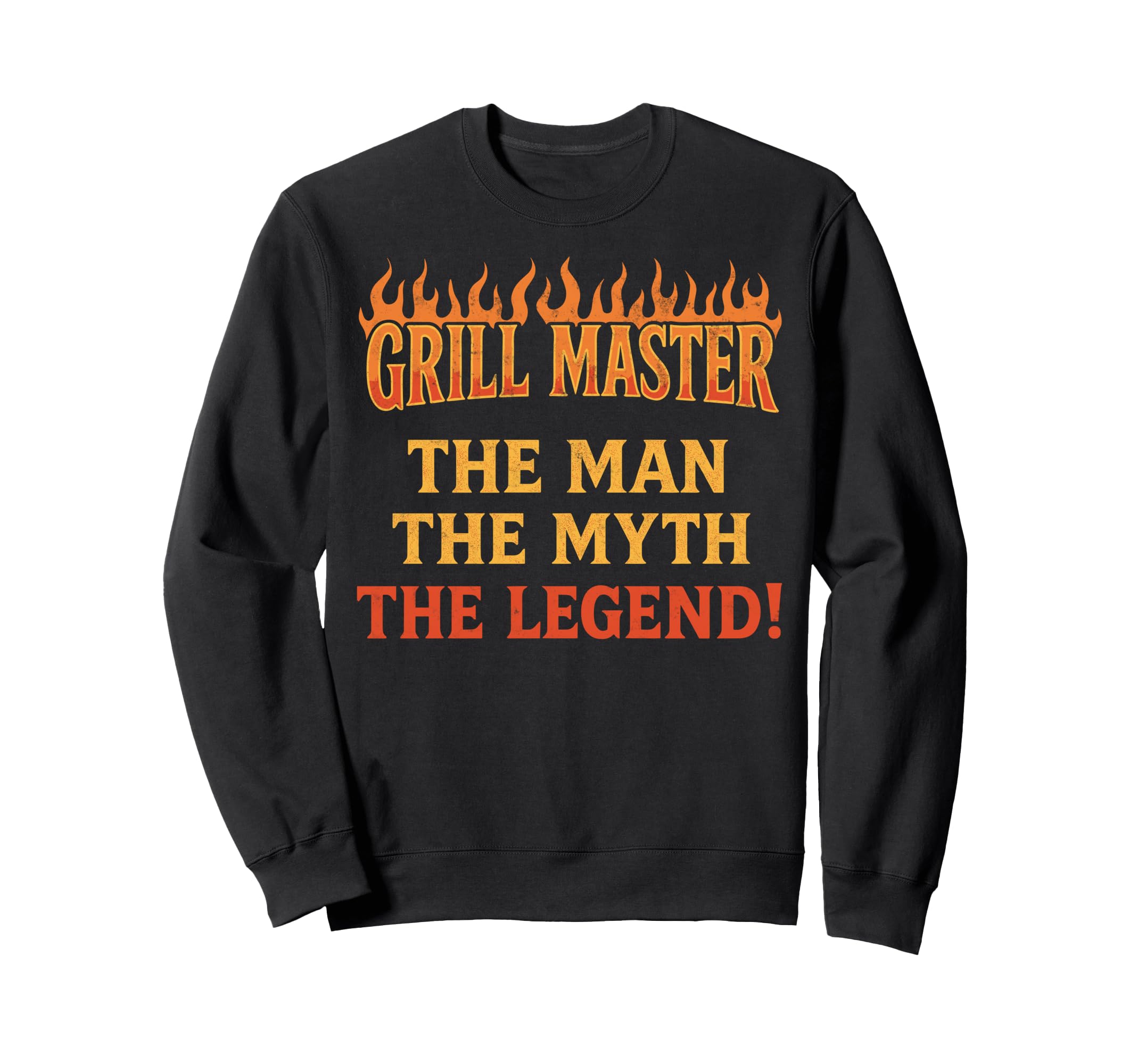 Funny Bbq Dad Grill Master Myth Sweatshirt - Graphic Print for Adults - T-Shirt, Sweatshirt, Hoodie