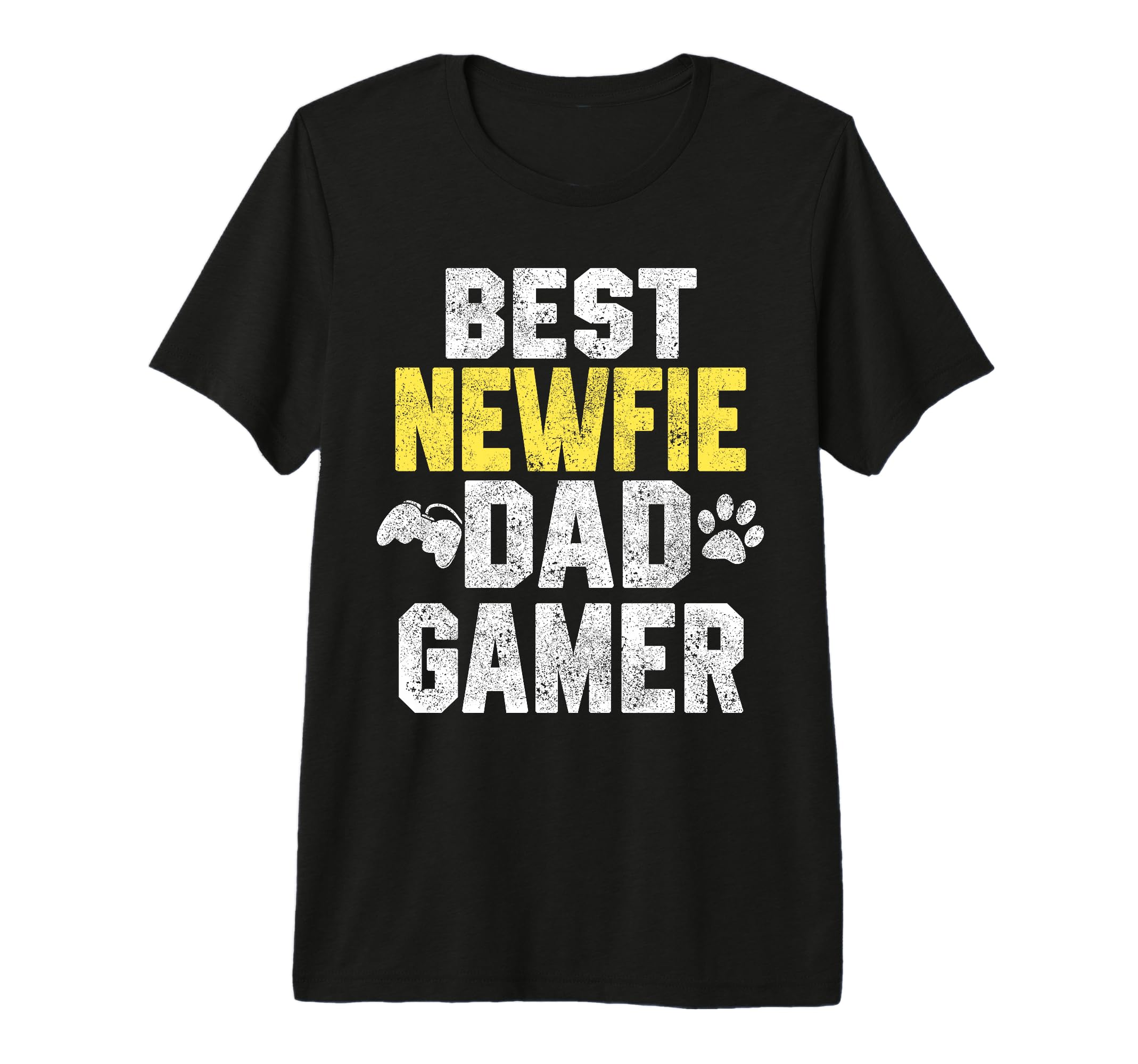 Best Newfie Dad Gamer Funny Dog T-Shirt - Custom Art Print for Adults - T-Shirt, Sweatshirt, Hoodie