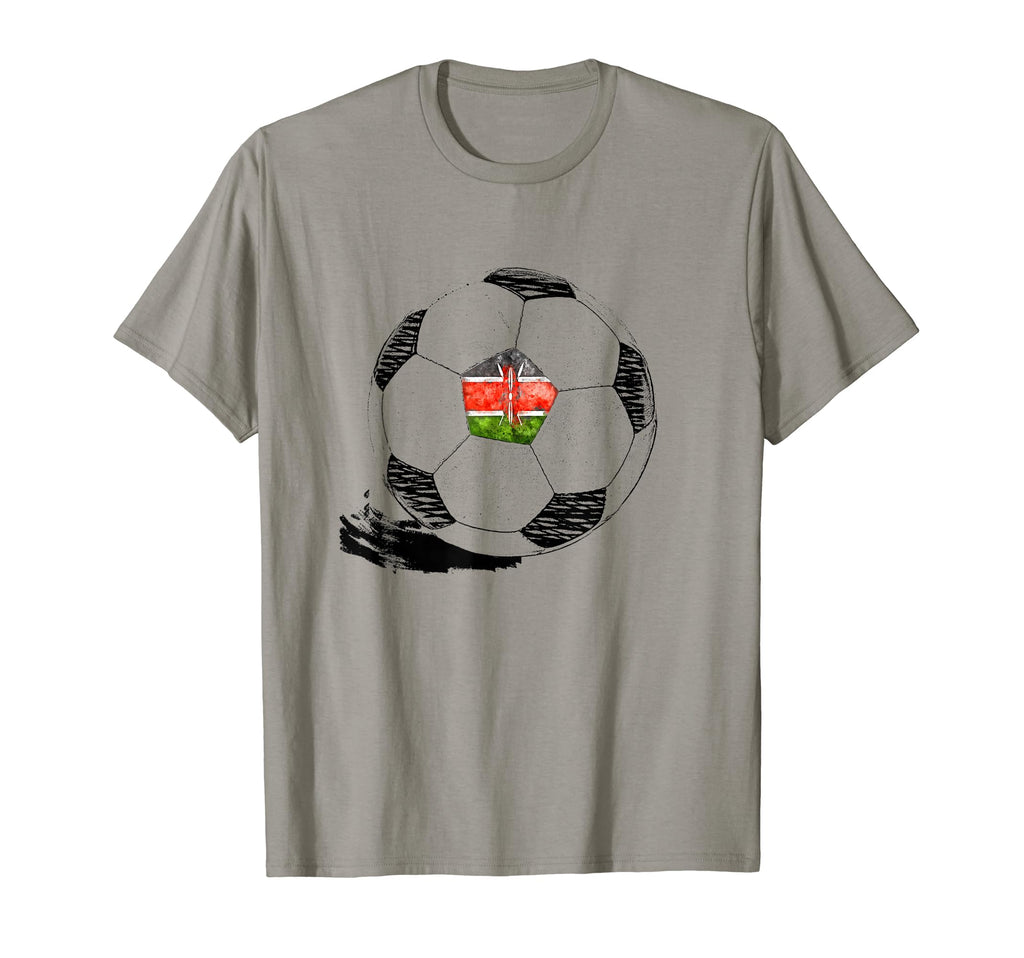 Soccer Kenya Flag Kenyan Pride T-Shirt - Unique Graphic for Adults - T-Shirt, Sweatshirt, Hoodie