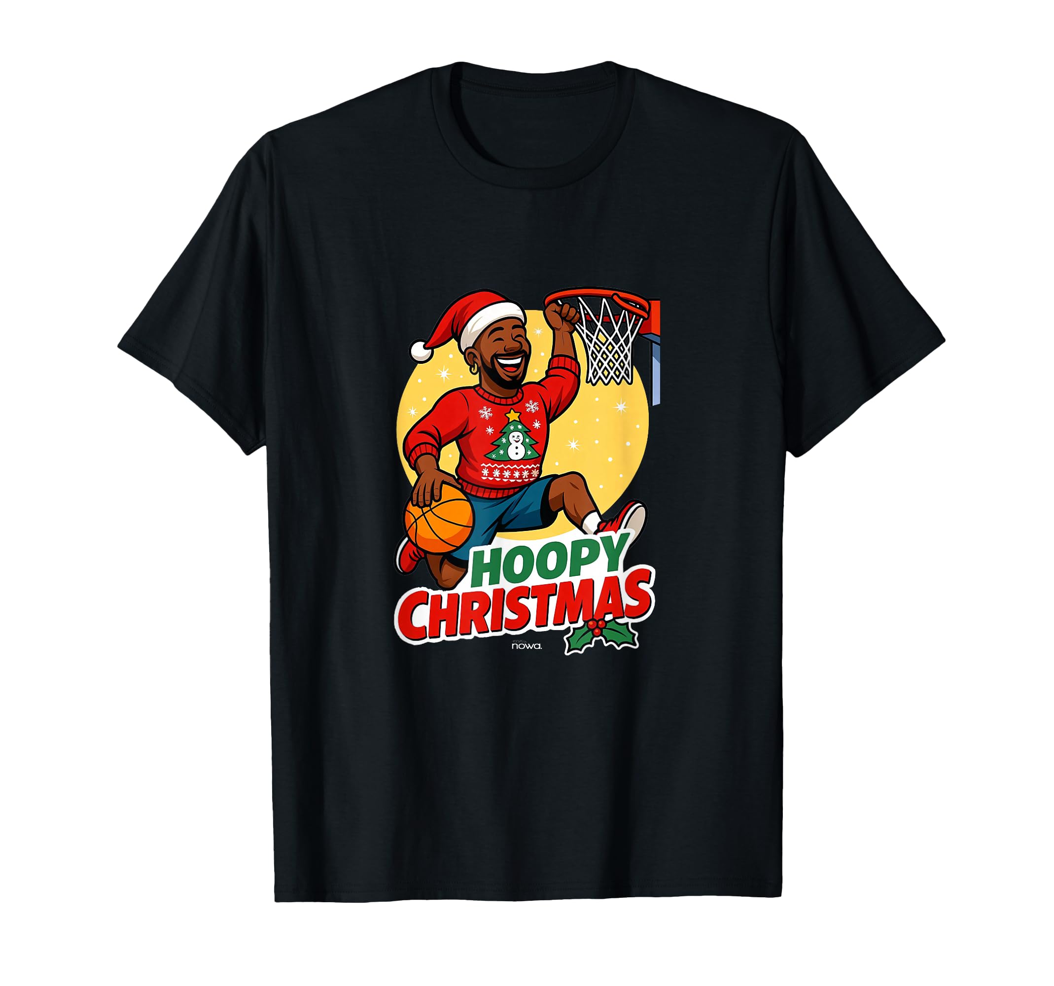 Happy Holiday Basketball Dad Slam T-Shirt - Streetwear Style for Adults - T-Shirt, Sweatshirt, Hoodie