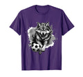 Wolf Playing Soccer Animal Sports T-Shirt - Aesthetic Graphic Men Women - T-Shirt, Sweatshirt, Hoodie