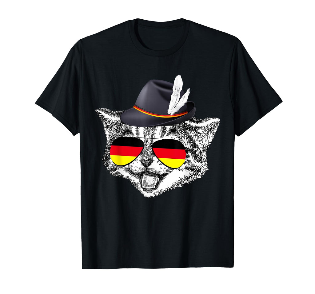 Cat German Flag Oktoberfest Pride T-Shirt - Streetwear Style for Adults - T-Shirt, Sweatshirt, Hoodie