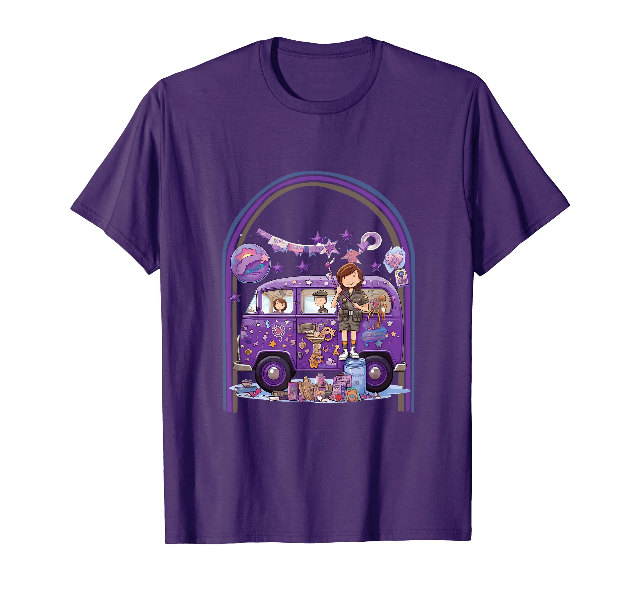 Month Military Child Aesthetic Purple Up T-Shirt - Custom Art Print Unisex - T-Shirt, Sweatshirt, Hoodie