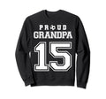 Number 15 Custom Proud Soccer Futbol Sweatshirt - Graphic Print for Adults - T-Shirt, Sweatshirt, Hoodie