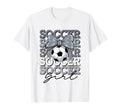 Groovy Soccer Coquette Bow Soccer T-Shirt - Custom Art Print Men Women - T-Shirt, Sweatshirt, Hoodie