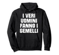 Twins Dad Real Make Twins Hoodie - Minimalist Print Men Women - T-Shirt, Sweatshirt, Hoodie