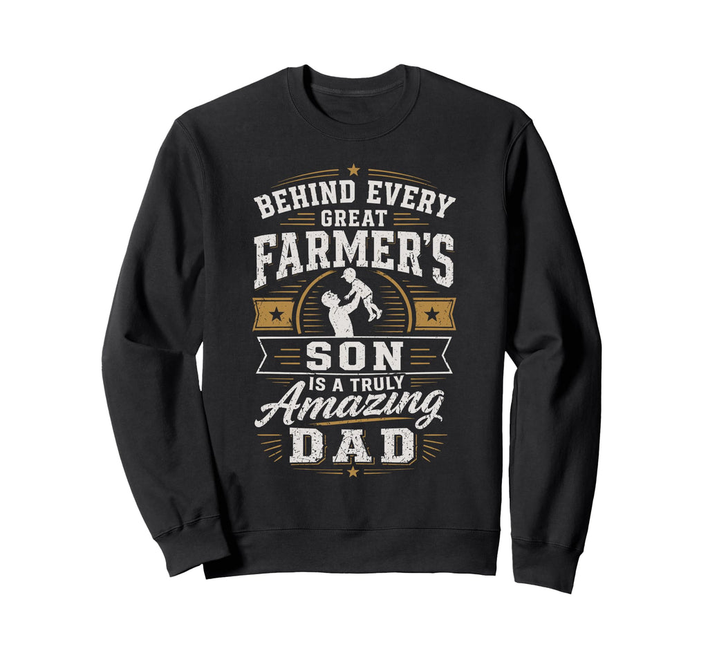 Farmer Son Amazing Dad Funny Farming Sweatshirt - Graphic Print Unisex - T-Shirt, Sweatshirt, Hoodie