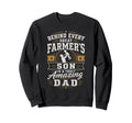 Farmer Son Amazing Dad Funny Farming Sweatshirt - Graphic Print Unisex - T-Shirt, Sweatshirt, Hoodie