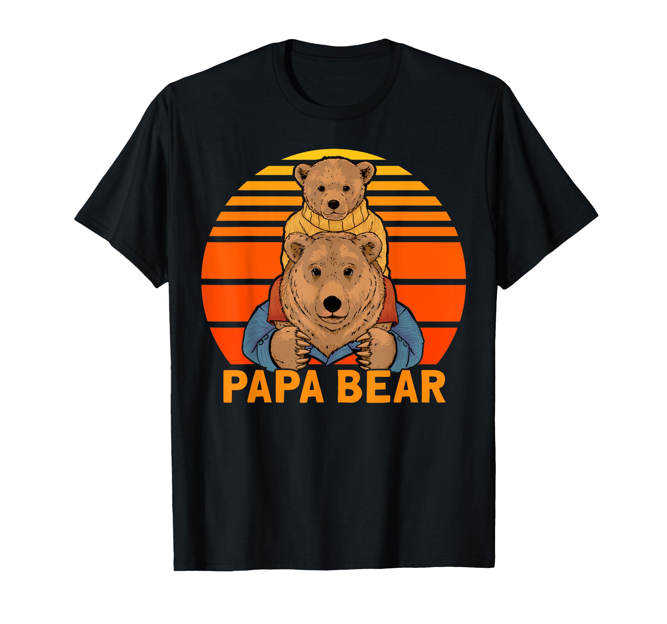 Mens Papa Bear Family Dad Outfit Father T-Shirt - Graphic Print for Adults - T-Shirt, Sweatshirt, Hoodie