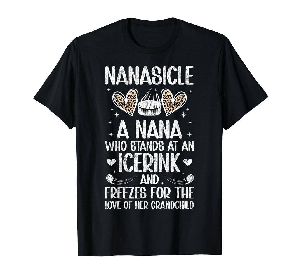 Nanasicle Definition Ice Hockey Nana T-Shirt - Graphic Print for Adults - T-Shirt, Sweatshirt, Hoodie