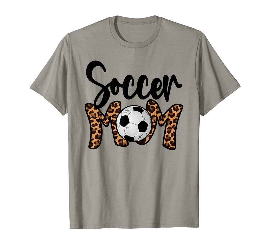 Soccer Mom Leopard Soccer Mama T-Shirt - Fun Novelty Design for Adults - T-Shirt, Sweatshirt, Hoodie