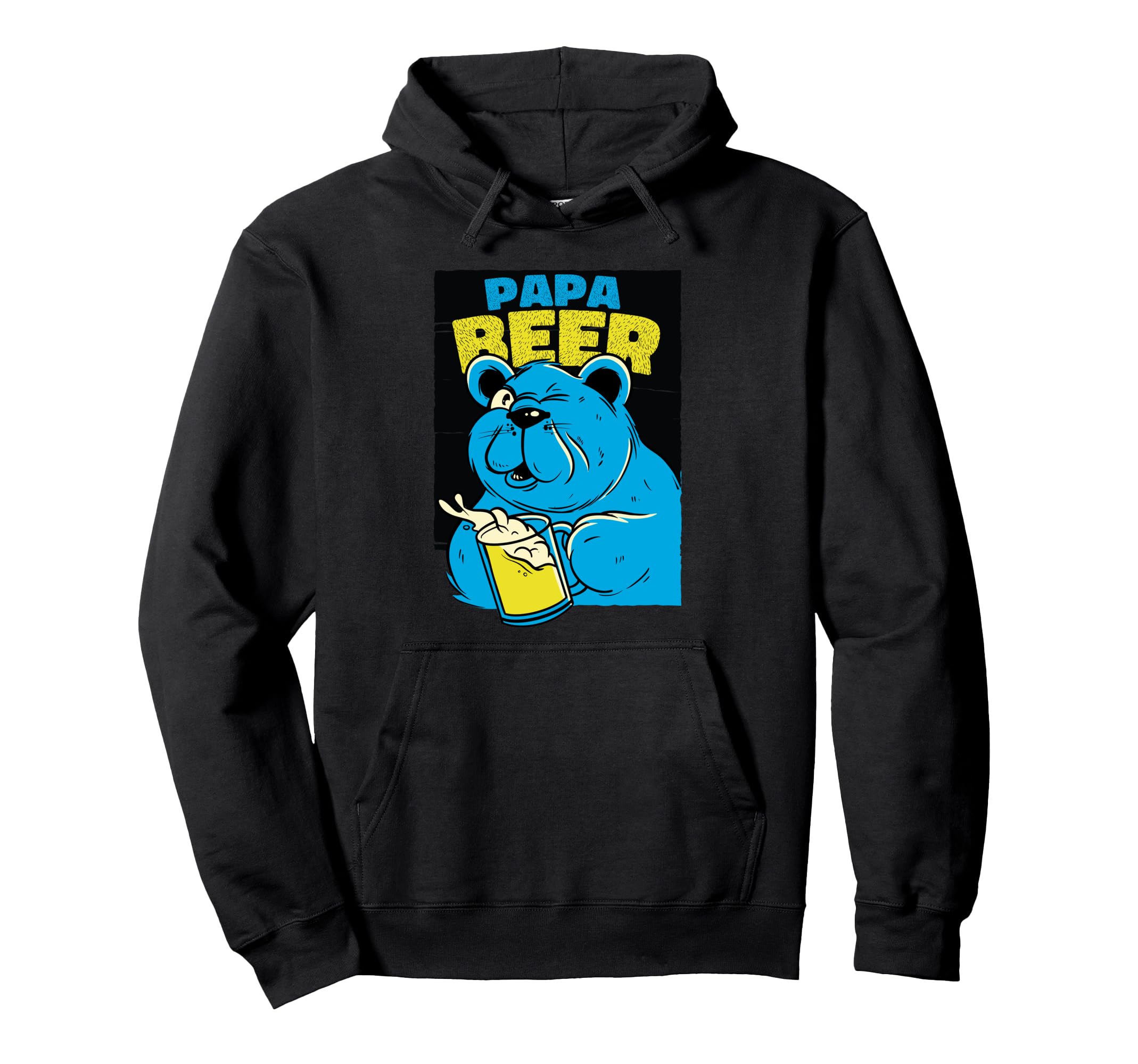 Papa Beer Funny Dad Joke Fathers Day Hoodie - Trendy Graphic for Adults - T-Shirt, Sweatshirt, Hoodie
