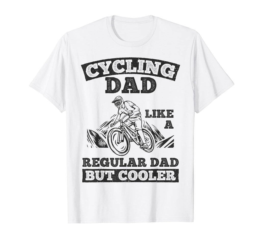Cycling Dad Like Regular Dad But Cooler T-Shirt - Minimalist Print Unisex - T-Shirt, Sweatshirt, Hoodie