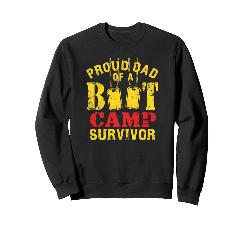 Proud Dad Boot Camp Survivor Sweatshirt - Custom Art Print for Adults - T-Shirt, Sweatshirt, Hoodie