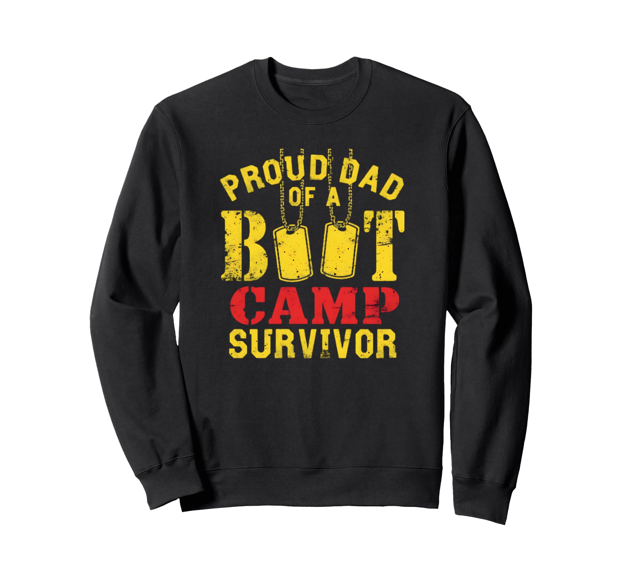 Proud Dad Boot Camp Survivor Sweatshirt - Custom Art Print for Adults - T-Shirt, Sweatshirt, Hoodie