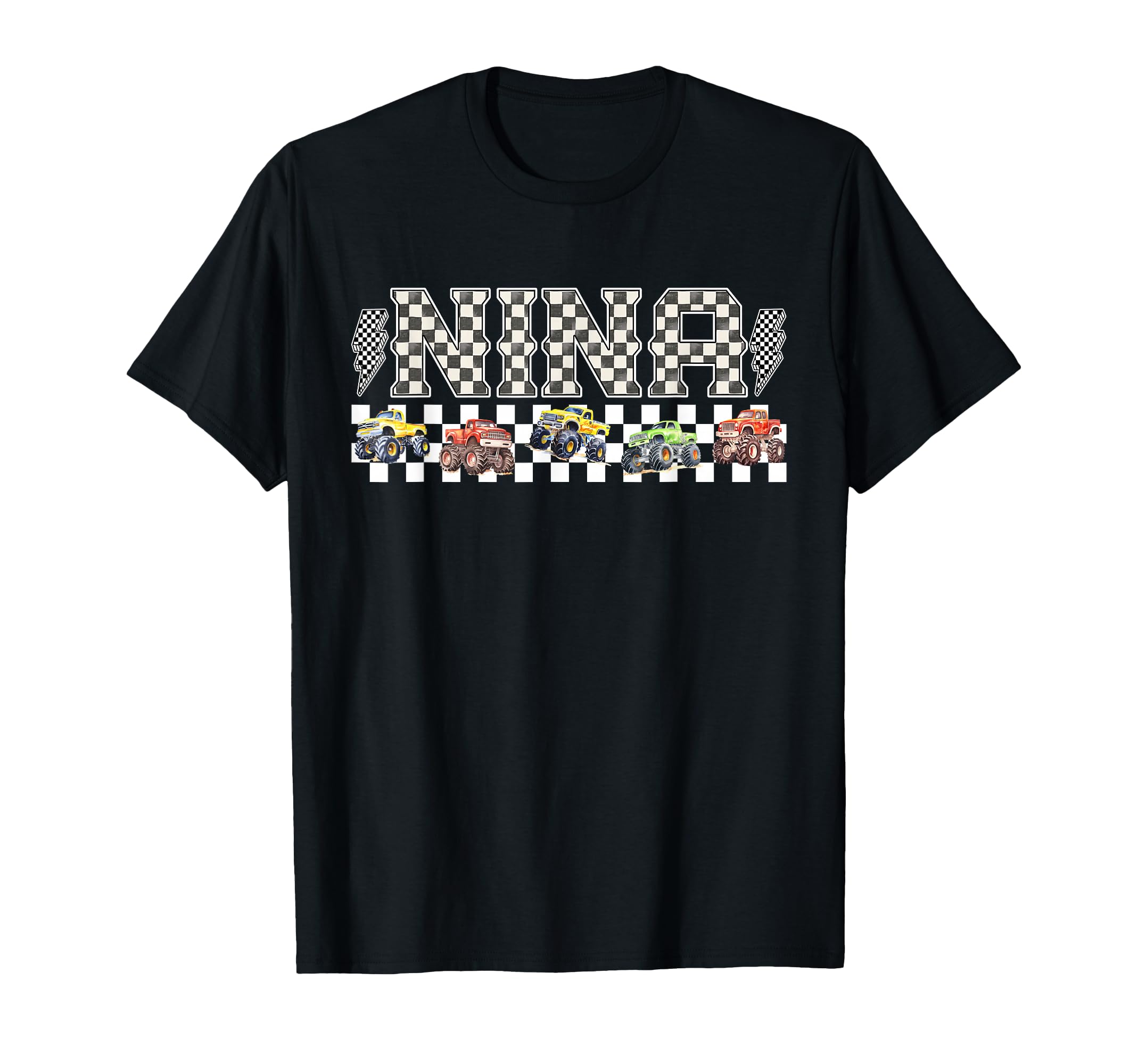 Nina Monster Truck Family Crew T-Shirt - Fun Novelty Design for Adults - T-Shirt, Sweatshirt, Hoodie