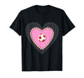 Valentine Heart Soccer Football Balls T-Shirt - Streetwear Style Men Women - T-Shirt, Sweatshirt, Hoodie