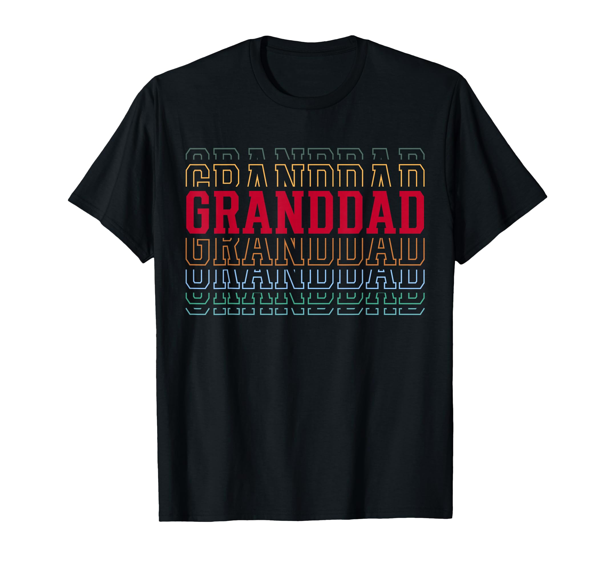 Granddad Funny Athletic Lettering T-Shirt - Trendy Graphic for Adults - T-Shirt, Sweatshirt, Hoodie