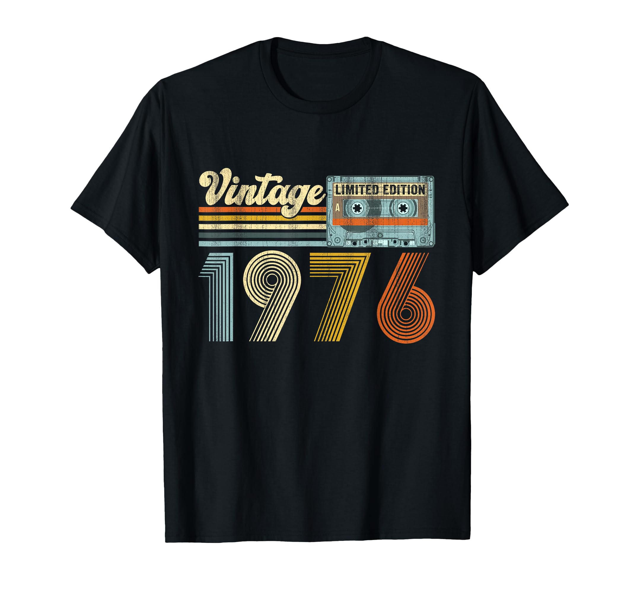 1976 Cassette Tape 50Th Birthday Gifts T-Shirt - Custom Art Print Unisex - T-Shirt, Sweatshirt, Hoodie