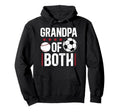 Grandpa Both Baseball Soccer Hoodie - Fun Novelty Design for Adults - T-Shirt, Sweatshirt, Hoodie