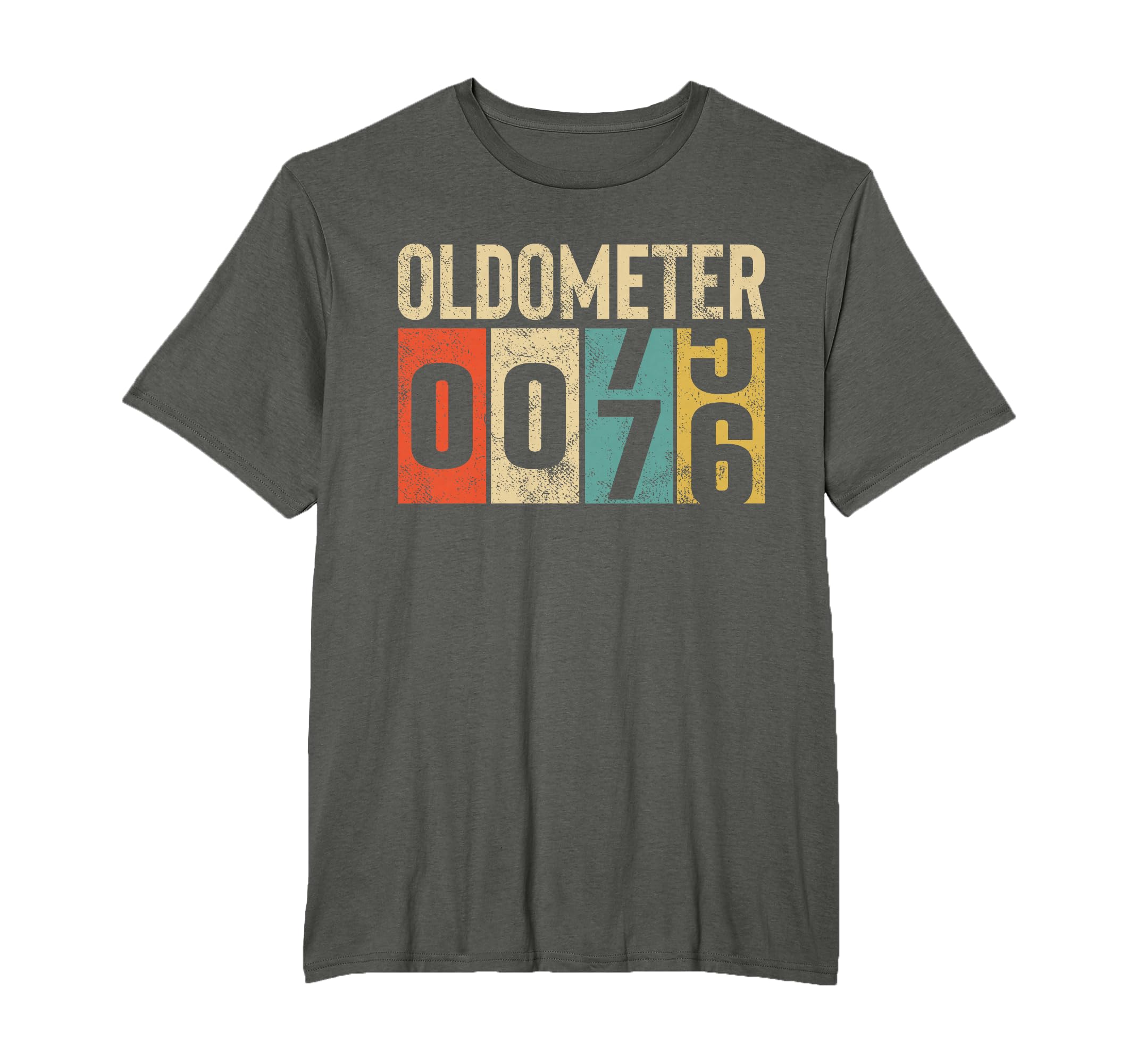 Funny 76 Years Old Oldometer 76Th T-Shirt - Custom Art Print for Adults - T-Shirt, Sweatshirt, Hoodie
