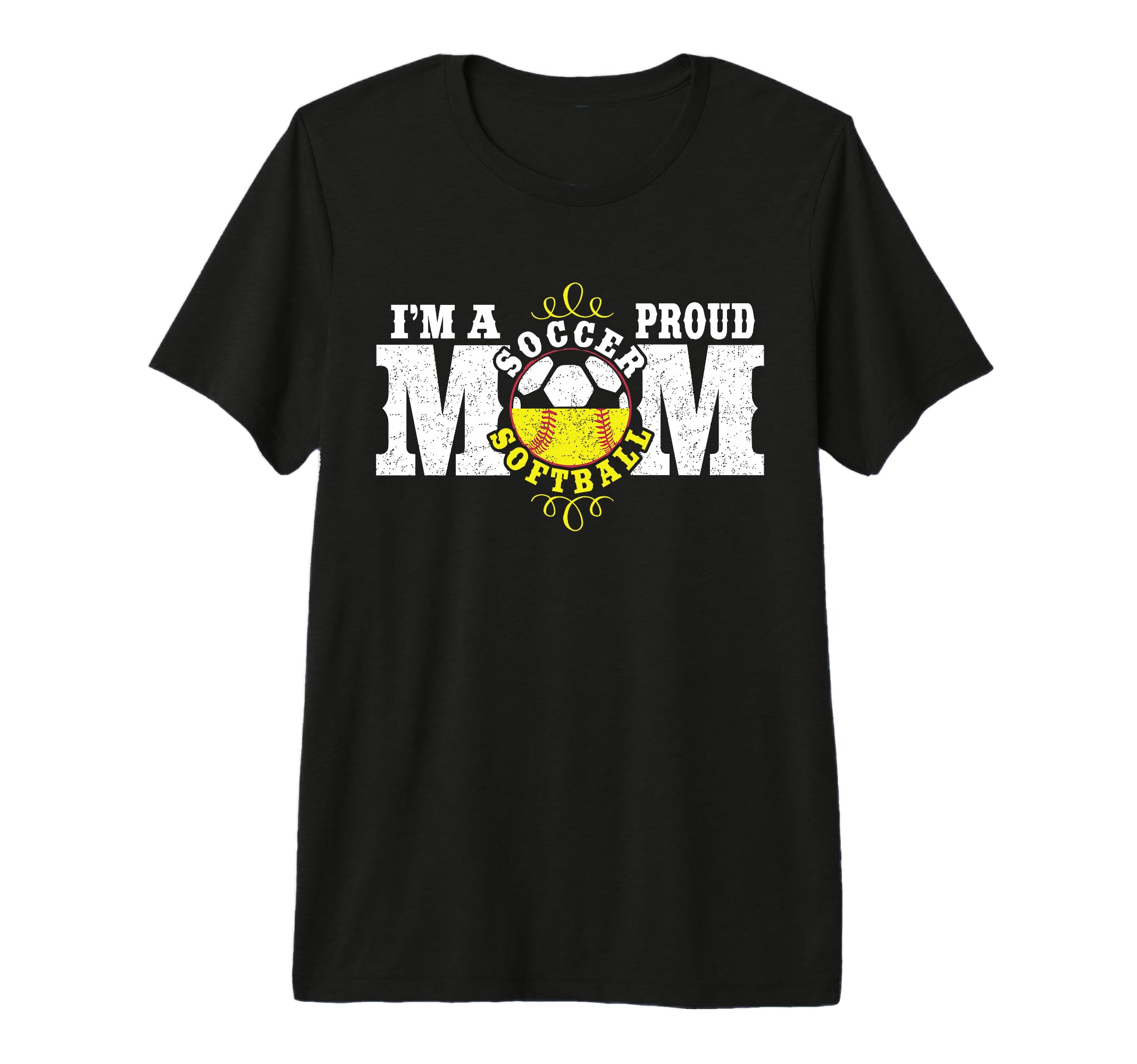 Im Proud Soccer Softball Mom T-Shirt - Casual Everyday Wear Men Women - T-Shirt, Sweatshirt, Hoodie