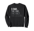 Mens G Dad One Only Legend Sweatshirt - Minimalist Print for Adults - T-Shirt, Sweatshirt, Hoodie