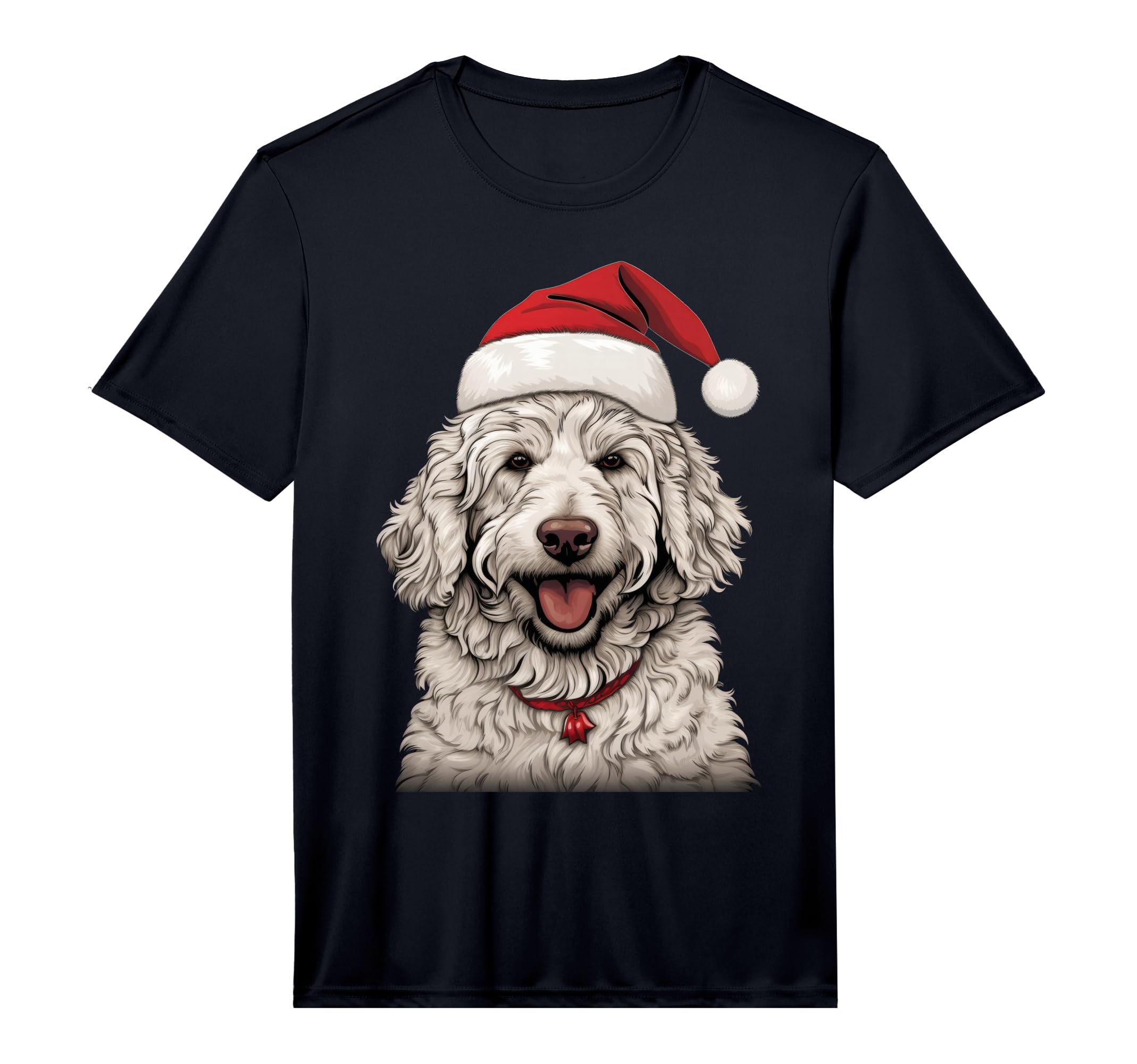 Goldendoodle Santa Claus Hat Party T-Shirt - Novelty Apparel Men Women - T-Shirt, Sweatshirt, Hoodie