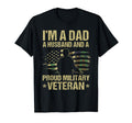Dad Husband Military Veteran T-Shirt - Novelty Apparel for Adults - T-Shirt, Sweatshirt, Hoodie