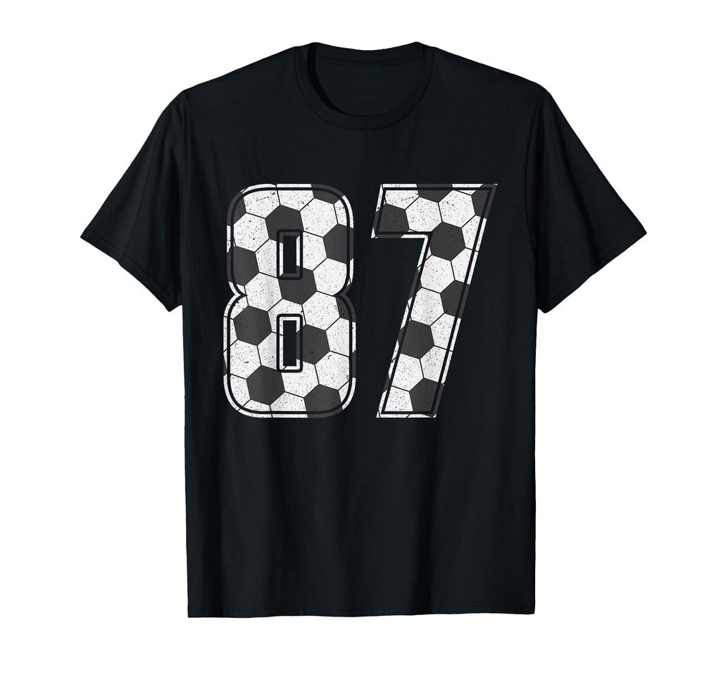 Soccer Player Number 87 Eighty Seven T-Shirt - Novelty Apparel Men Women - T-Shirt, Sweatshirt, Hoodie