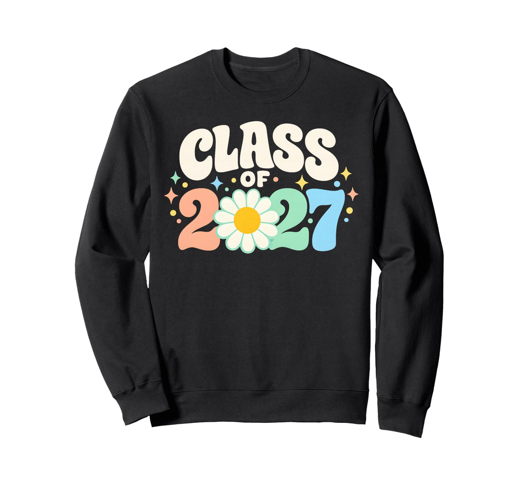 Class 2027 Graduate Flowers Sweatshirt - Custom Art Print for Adults - T-Shirt, Sweatshirt, Hoodie