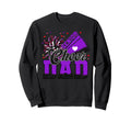 Senior Cheer Dad 2026 Purple Sweatshirt - Custom Art Print for Adults - T-Shirt, Sweatshirt, Hoodie