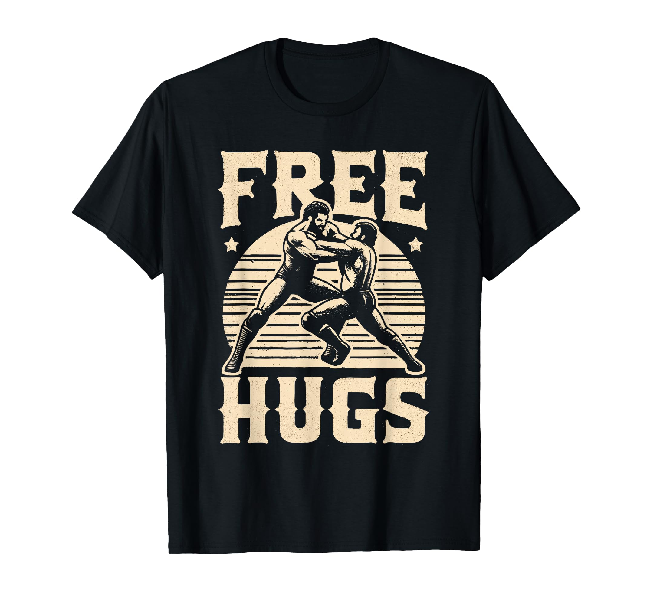Funny Wrestler Mma Free Hugs Wrestling T-Shirt - Novelty Apparel for Adults - T-Shirt, Sweatshirt, Hoodie