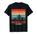 Medellin Colombia Sunset Skyline T-Shirt - Aesthetic Graphic for Adults - T-Shirt, Sweatshirt, Hoodie