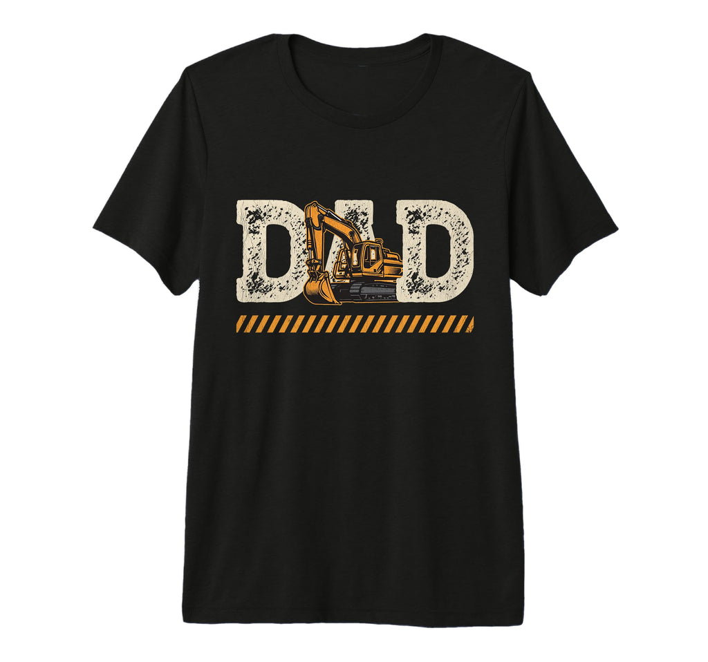 Excavator Dad Fathers Day T-Shirt - Custom Art Print Men Women - T-Shirt, Sweatshirt, Hoodie