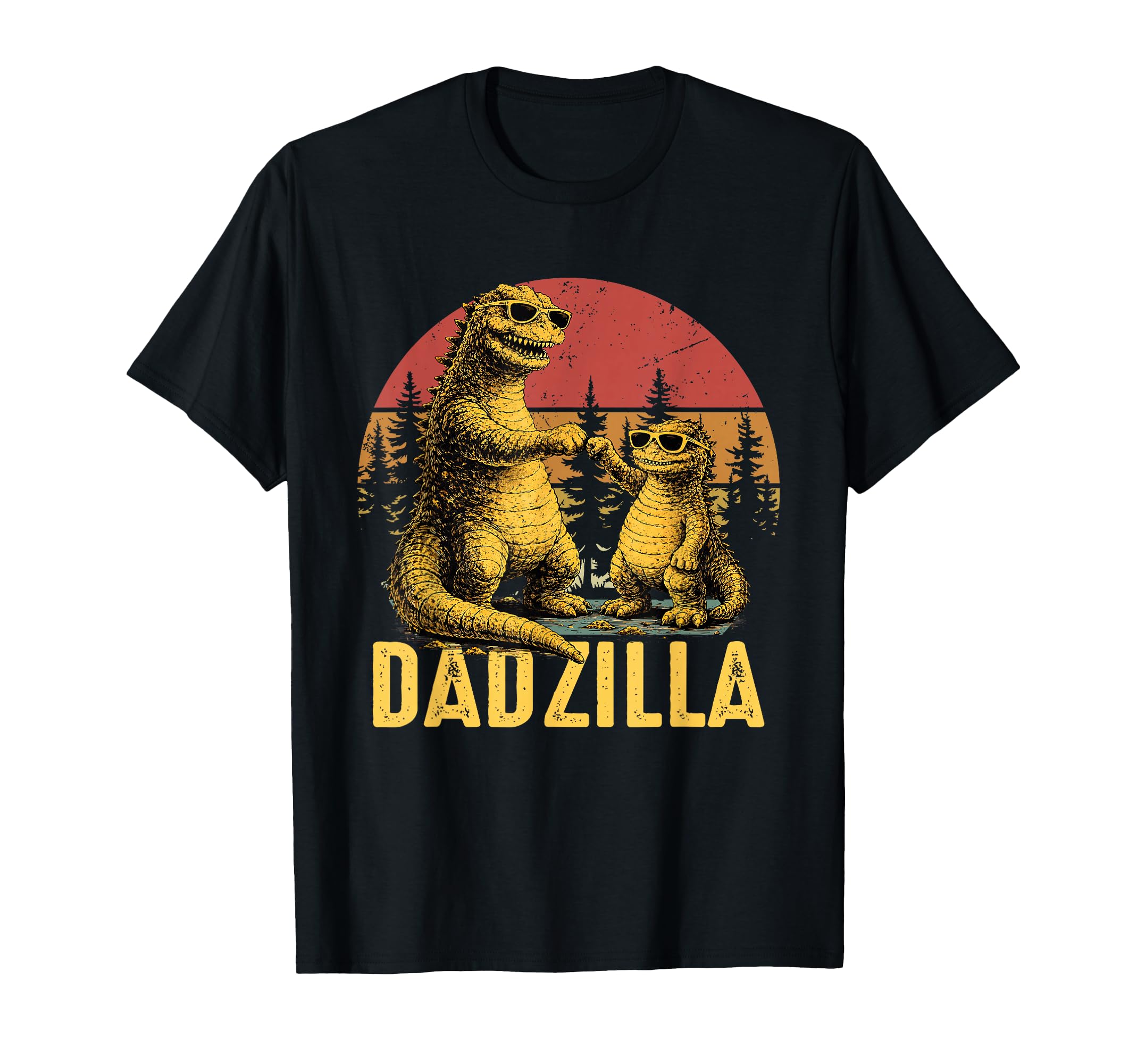 Dadzilla Father Fist Bump Dad Son T-Shirt - Minimalist Print Men Women - T-Shirt, Sweatshirt, Hoodie