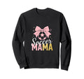 Soccer Mama Bow Soccer Mom Club Sweatshirt - Graphic Print Unisex - T-Shirt, Sweatshirt, Hoodie