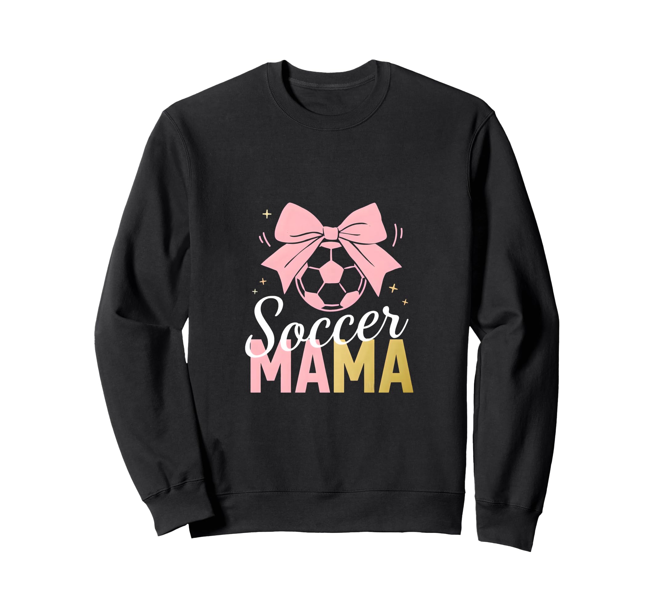 Soccer Mama Bow Soccer Mom Club Sweatshirt - Graphic Print Unisex - T-Shirt, Sweatshirt, Hoodie