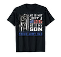 Proud Army Dad Soldier Son Patriotic T-Shirt - Minimalist Print Men Women - T-Shirt, Sweatshirt, Hoodie