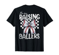 Busy Raising Ballers Baseball Mom Coquette T-Shirt - Graphic Print Unisex - T-Shirt, Sweatshirt, Hoodie