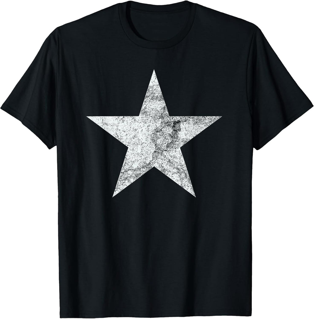 Vintage White Retro Star for Men Women, Boys Girls - Adult & Kids T-Shirts, Sweatshirts & Hoodies apparel design preview 1