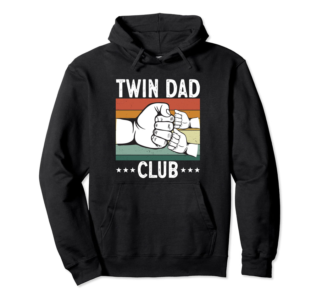 Dad Twins Father Two Twin Dad Club Hoodie - Custom Art Print Unisex - T-Shirt, Sweatshirt, Hoodie