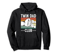 Dad Twins Father Two Twin Dad Club Hoodie - Custom Art Print Unisex - T-Shirt, Sweatshirt, Hoodie