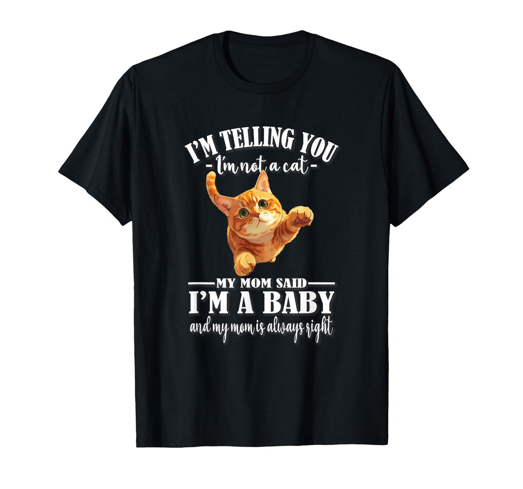 Womens Mom Says Im Orange Tabby Cat T-Shirt - Custom Art Print for Adults - T-Shirt, Sweatshirt, Hoodie
