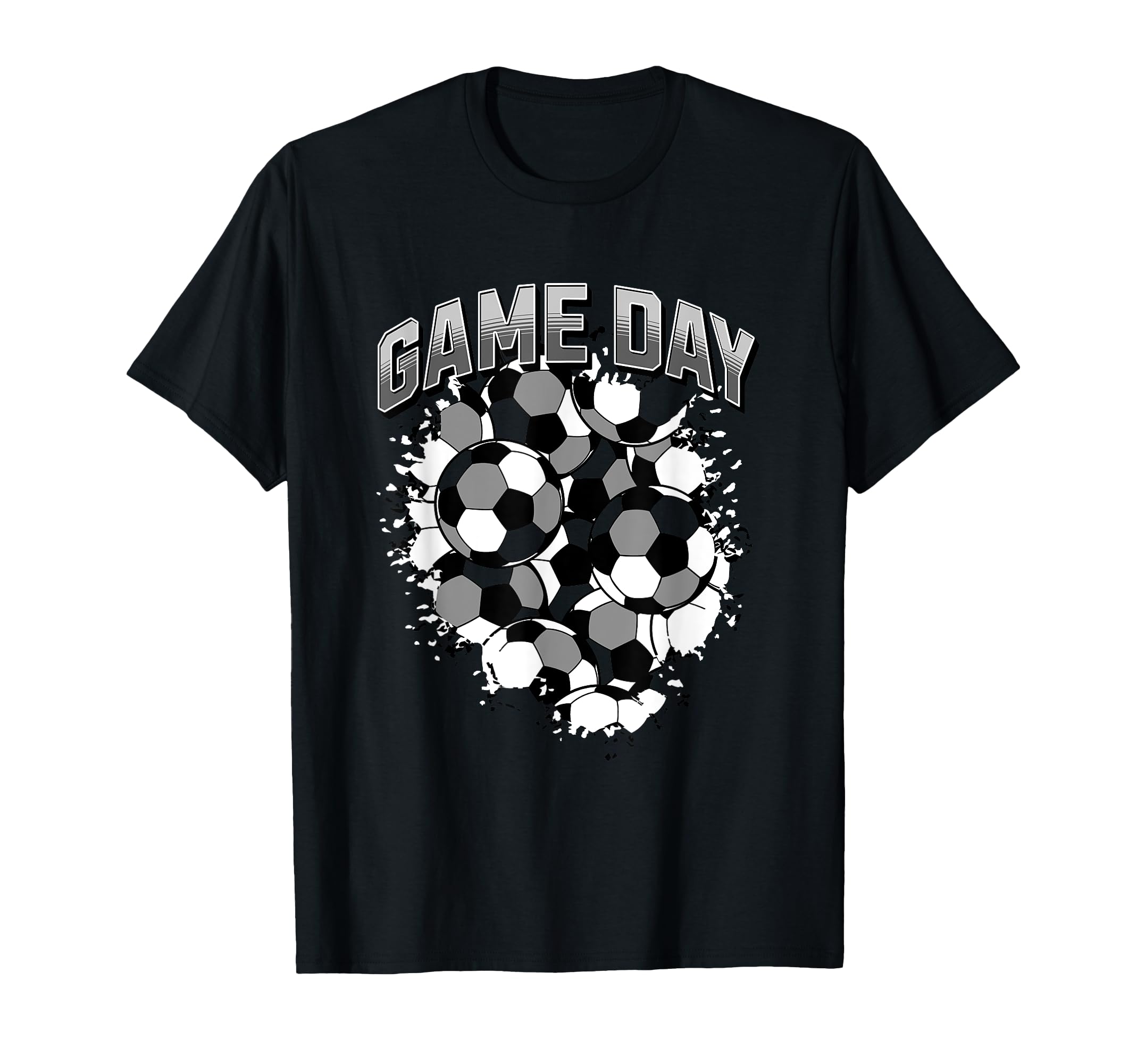 Game Day Soccer Football Sports Fan Gray T-Shirt - Trendy Graphic Unisex - T-Shirt, Sweatshirt, Hoodie